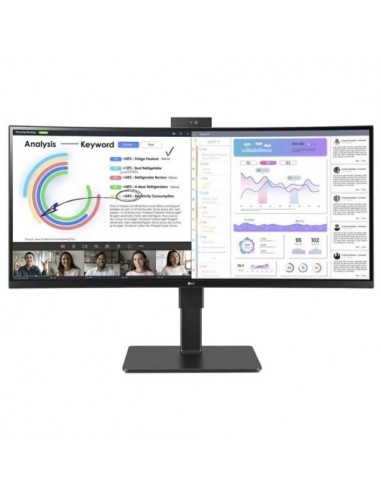 LG UltraWide 34BQ77QC-B 34" LED IPS WQHD USB-C Curva Monitor