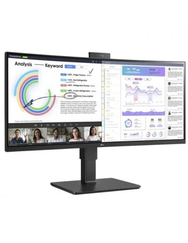 LG UltraWide 34BQ77QC-B 34" LED IPS WQHD USB-C Curva Monitor