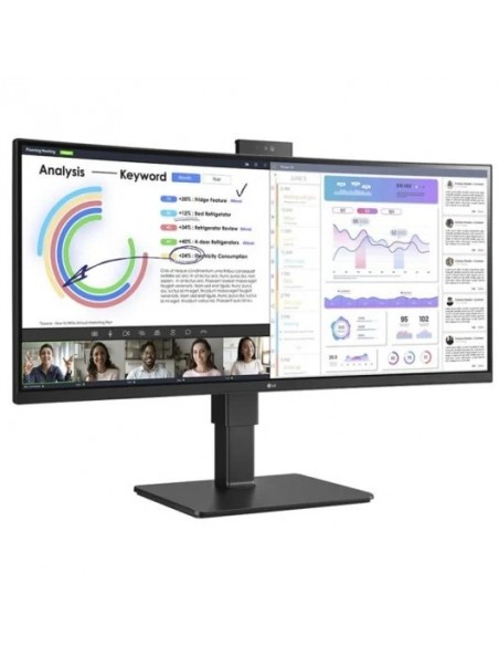 LG UltraWide 34BQ77QC-B 34" LED IPS WQHD USB-C Curva Monitor