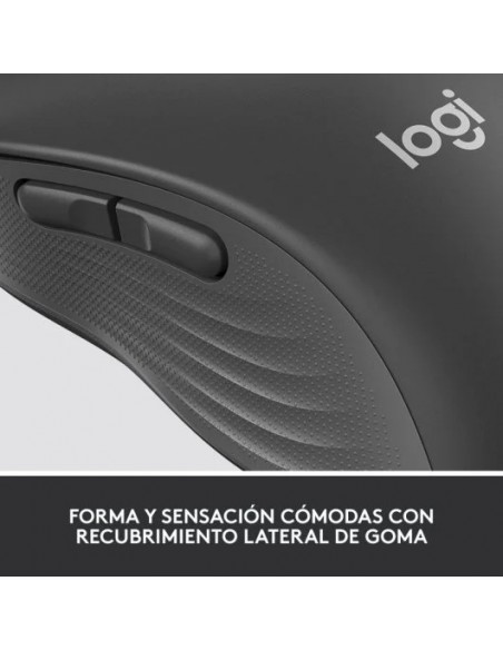 Logitech Signature M650 Ratón Bluetooth para Manos Pequeñas a Medianas, Clics Silenciosos Gris