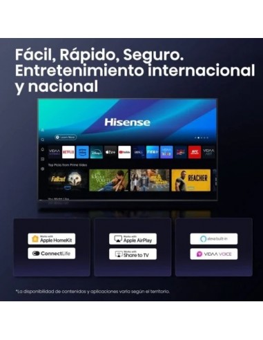 Hisense 50A6Q 50" LED UltraHD 4K Dolby Audio VIDAA Televisor