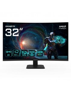 Gigabyte GS32QCA 31.5" LED VA QHD 180Hz FreeSync Monitor Curvo Gaming