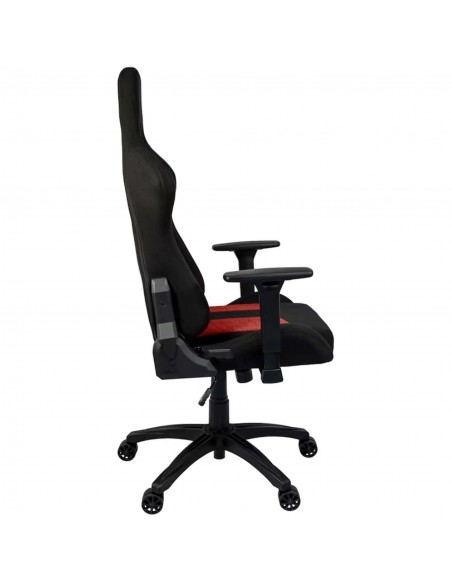 Corsair TC100 RELAXED Silla Gaming con Cojín y Almohada Cervical Negra/Roja