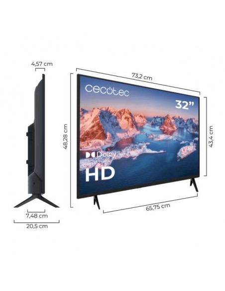 Cecotec LED 0 Series 0032S 32″ HD Direct-LED Televisor