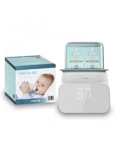 Cecotec Nana BabyCare Double BottleWarmer Calienta Biberones Doble con Pantalla