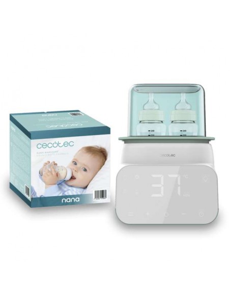 Cecotec Nana BabyCare Double BottleWarmer Calienta Biberones Doble con Pantalla