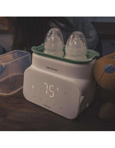 Cecotec Nana BabyCare Double BottleWarmer Calienta Biberones Doble con Pantalla