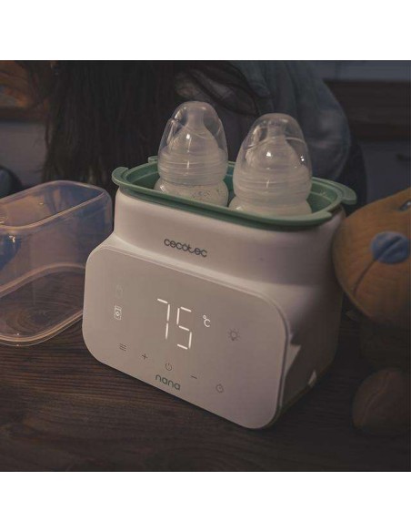 Cecotec Nana BabyCare Double BottleWarmer Calienta Biberones Doble con Pantalla
