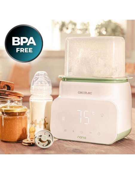 Cecotec Nana BabyCare Double BottleWarmer Calienta Biberones Doble con Pantalla
