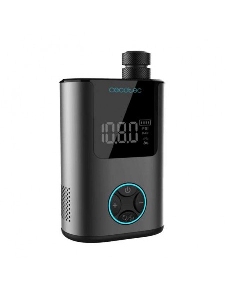 Cecotec Mini Air Max Inflador Eléctrico Compacto. Doble batería de 600mAh hasta 150psi