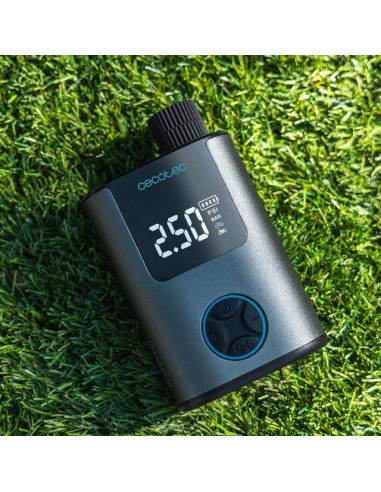 Cecotec Mini Air Max Inflador Eléctrico Compacto. Doble batería de 600mAh hasta 150psi