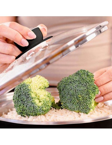 Cecotec Vapovita SteelPot Vaporera eléctrica de 1300W, con 3 Recipientes de Acero Inoxidable y 10L