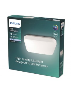 Philips Plafón Techo LED Cuadrado Mauve 17W 2000 Lúmenes 4000K