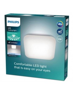 Philips Plafón Techo LED Cuadrado Mauve 12W 1300 Lúmenes 4000K