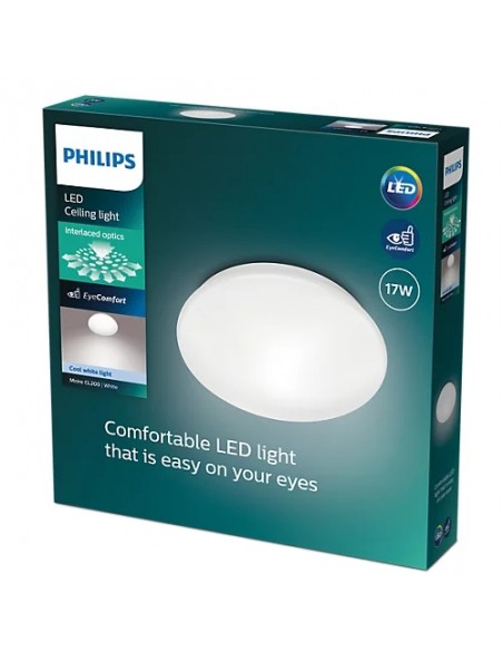 Philips Plafón Techo LED Redondo Moire 17W 1900 Lúmenes 4000K