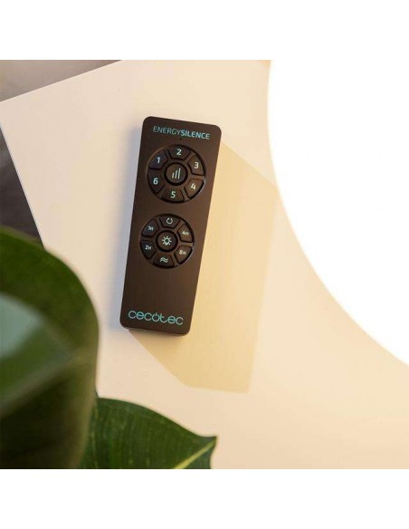 Cecotec EnergySilence Aero 4280 Invisible Black. Ventilador de Techo con Aspas Retráctites y Lámpara