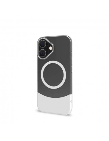 Celly MAGDUAL Funda Transparente Magsafe Apple iPhone 16 Blanca