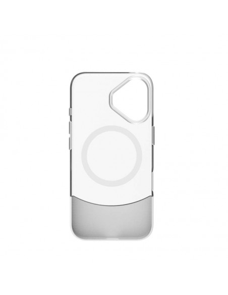 Celly MAGDUAL Funda Transparente Magsafe Apple iPhone 16 Blanca