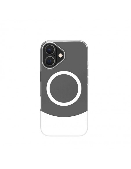 Celly MAGDUAL Funda Transparente Magsafe Apple iPhone 16 Blanca