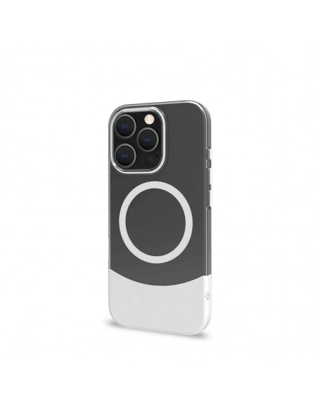 Celly MAGDUAL Funda Transparente Magsafe Apple iPhone 16 Pro Blanca