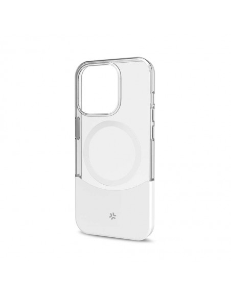 Celly MAGDUAL Funda Transparente Magsafe Apple iPhone 16 Pro Max Blanca
