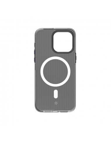 Celly MAGDUAL Funda Transparente Magsafe Apple iPhone 16 Negra