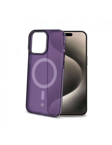 Celly MAGSUIT Funda Semitransparante Apple iPhone 16 Violeta