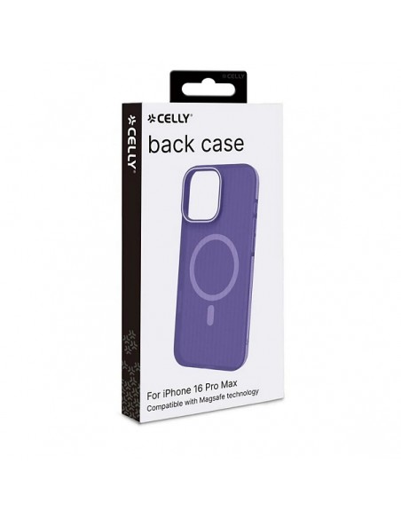 Celly MAGSUIT Funda Semitransparante Apple iPhone 16 Pro Max Violeta