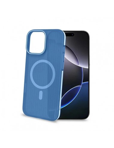 Celly MAGSUIT Funda Semitransparante Apple iPhone 16 Pro Max Azul
