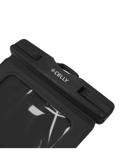 Celly SPLASHBAG25BK Funda Impermeable Smartphone hasta 7" Negra