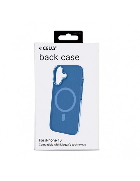 Celly MAGSUIT Funda Apple iPhone 16 Azul
