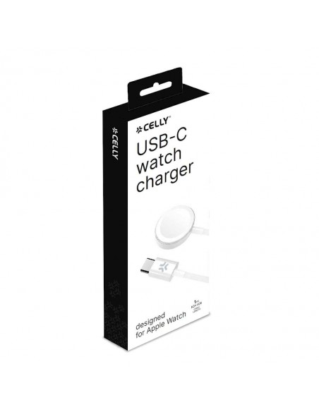 Celly WCHARGERUSBC Cargador USB-C para Apple Watch Blanco