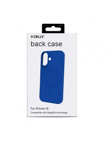 Celly CROMOMAG Funda MagSafe Apple iPhone 16 Azul
