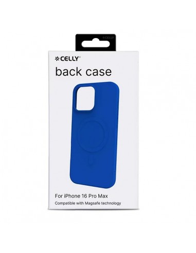 Celly CROMOMAG Funda MagSafe Apple iPhone 16 Pro Max Azul