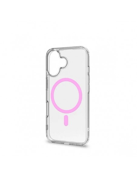 Celly GELSKINMAG Funda Transparente MagSafe Apple iPhone 16 Rosa