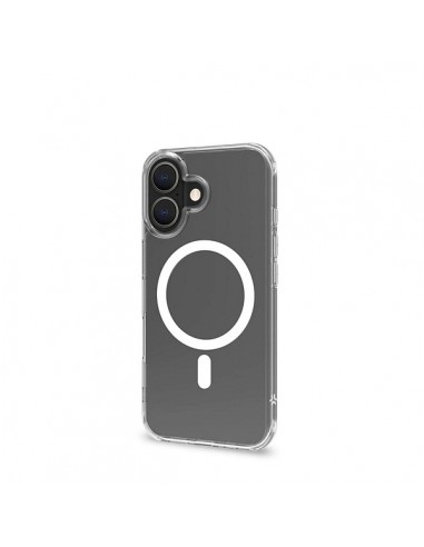 Celly GELSKINMAG Funda Transparente MagSafe Apple iPhone 16 Blanca