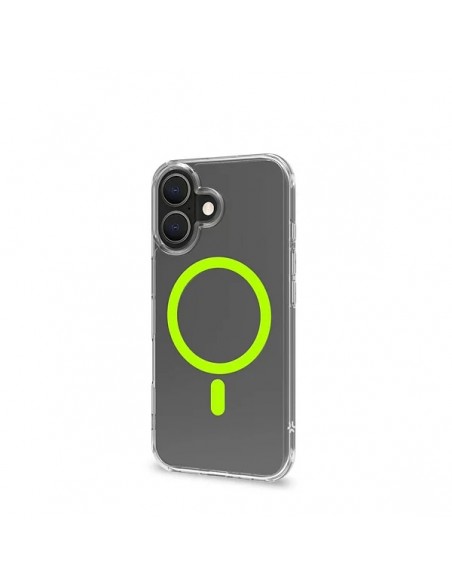 Celly GELSKINMAG Funda Transparente MagSafe Apple iPhone 16 Amarilla