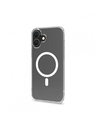 Celly GELSKINMAG Funda Transparente MagSafe Apple iPhone 16 Plus Blanca