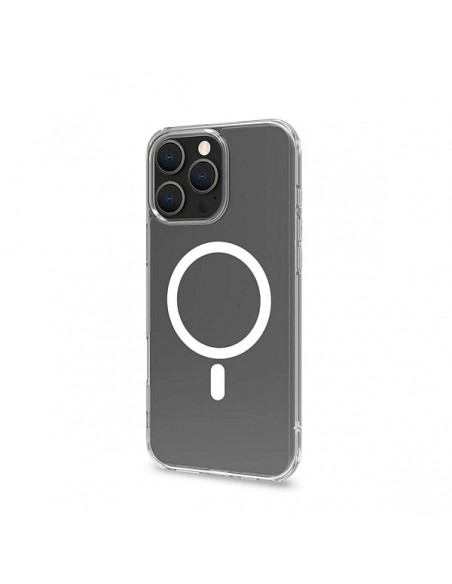 Celly GELSKINMAG Funda Transparente MagSafe Apple iPhone 16 Pro Max Blanca