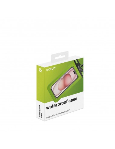 Celly SPLASHBAG25GN Funda Impermeable Smartphone hasta 7" Verde