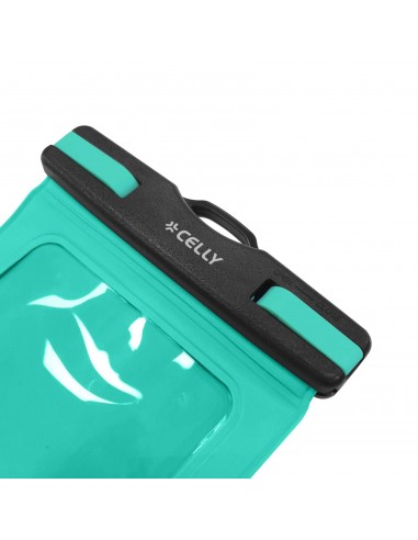 Celly SPLASHBAG25GN Funda Impermeable Smartphone hasta 7" Azul
