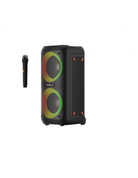 Celly PARTYSPEAKERWLM Altavoz Inalámbrico de 40W con Micrófono Inalámbrico
