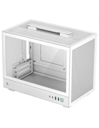 DeepCool CH160 Caja Mini Tower ITX Cristal Templado USB-C Blanca