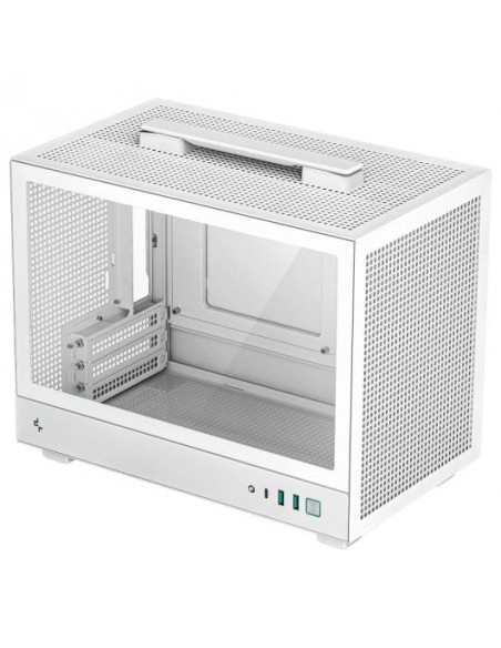 DeepCool CH160 Caja Mini Tower ITX Cristal Templado USB-C Blanca