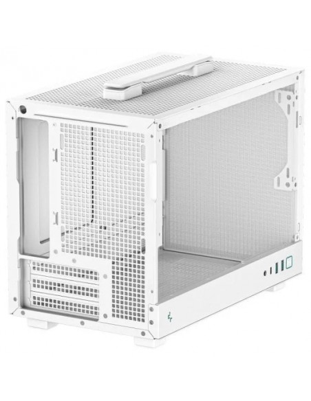 DeepCool CH160 Caja Mini Tower ITX Cristal Templado USB-C Blanca