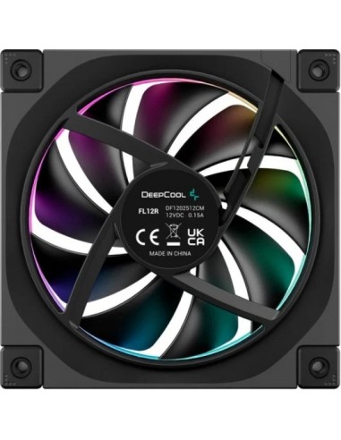 DeepCool FL12R Ventilador 120mm PWM ARGB Gen2 Negro 2150rpm Bajo Ruido
