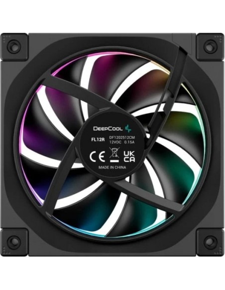DeepCool FL12R Ventilador 120mm PWM ARGB Gen2 Negro 2150rpm Bajo Ruido
