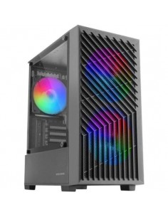 Mars Gaming MC-VORTEX Caja Gaming Micro ATX Cristal Templado 3x Ventiladores FRGB 12cm Negra