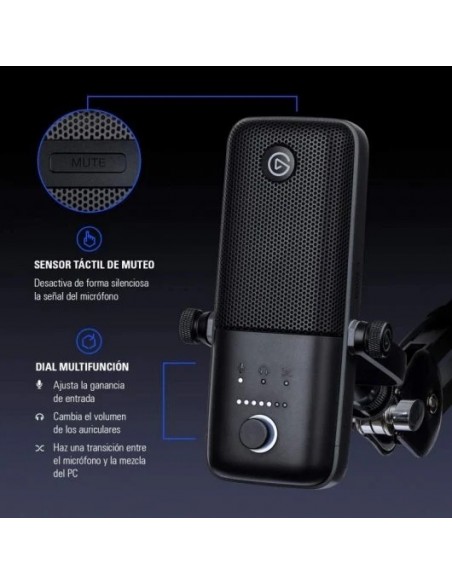 Elgato Wave:3 Micrófono Condensador USB y Solución de Mezcla Digital
