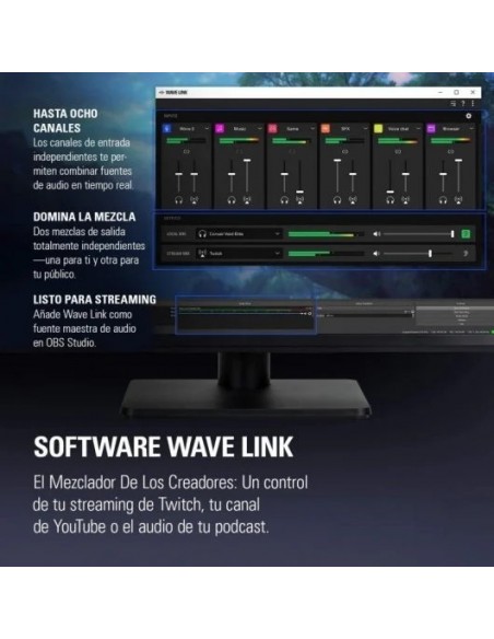 Elgato Wave:3 Micrófono Condensador USB y Solución de Mezcla Digital